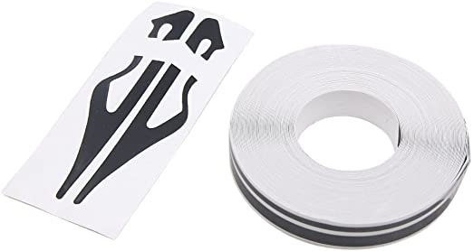 uxcell 12mm Vinyl Striping Pin Stripe Double Line Tape Car Body Decal Sticker Black