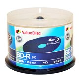 Value Disc BD-R 6X 25GB Blu-Ray 50 Pack Blank Discs in Spindle Made in Taiwan