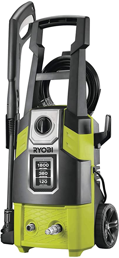 Ryobi RPW120B Pressure Washer, 1800 W, Hyper Green