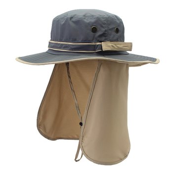 Home Prefer Unisex Quick Drying UV Protection Outdoor Sun Hat with Flap Neck Cover