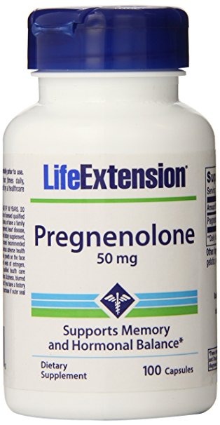 Life Extension Pregnenolone (50mg, 100 Capsules)