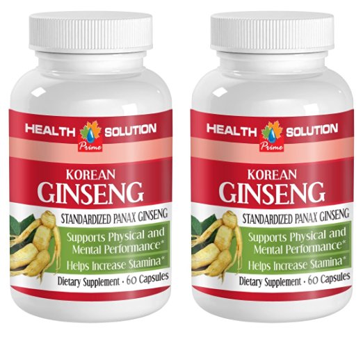 Panax ginseng rhodiola rosea - KOREAN GINSENG - boost of energy (2 Bottles)