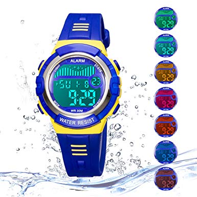 Kids Digital Sport Watch Outdoor Waterproof Watch with Alarm for Child Boy Girls Gift LED Kids Watch