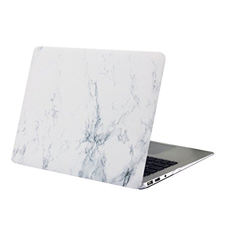 Macbook Pro 13 Case 2017 & 2016, YMIX [Scratch-Free] Plastic Mac Cover Matte Rubberized Protective Case for 2016 & 2017 Macbook Pro 13 Model A1706 A1708 with/without Touch Bar & ID (White Marble)