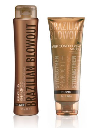 Brazilian Blowout Anti Frizz Shampoo and Acai Deep Conditioning Masque 2 Items