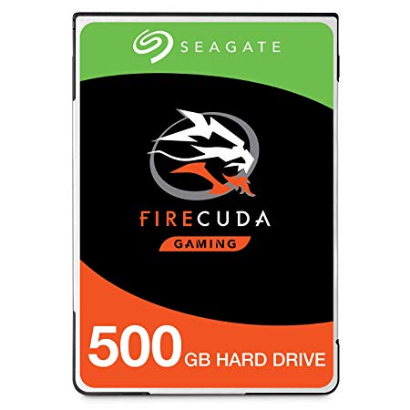 Seagate 500GB FireCuda Gaming SSHD SATA 6Gb/s Flash Accelerated (8GB) Performance Hard Drive - Frustration Free Packaging (ST500LXZ25)