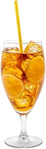 Restaurantware Cascata 16 Ounce Iced Tea Glasses Set Of 6 Tempered Clear Drinking Glasses - Chip-Resistant Fine-Blown Glass Tea Glasses Dishwasher-Safe Drinking Glasses For Water Or Iced Tea