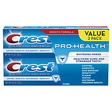 Crest Pro-Health 2 Piece Whitening Power Toothpaste, 4.6 Ounce