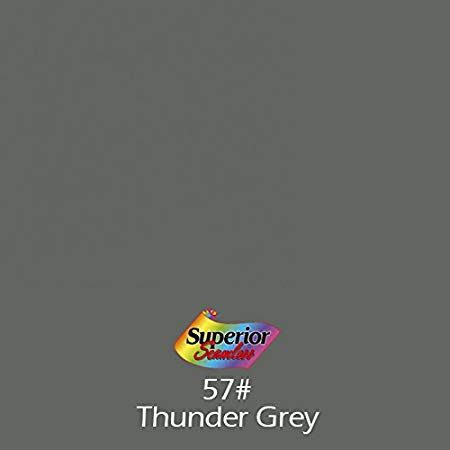 Superior Seamless Photography Background Paper, Photo Backdrop Paper 53"x16' #57 Thunder Grey (101357C)