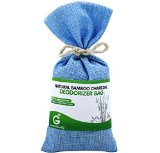 Great Value SG Natural Bamboo Charcoal Deodorizer Bag - MOST EFFECTIVE AIR FRESHENER For Home Kitchen and Car Best Odor Eliminator Air Purifier and Moisture Absorber - Autumn Sale - Buy More Save More Sky Blue