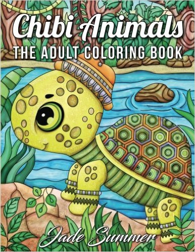 Chibi Animals: An Adult Coloring Book with Adorable Cartoon Animals, Cute Nature Scenes, and Relaxing Patterns for Stress Relief