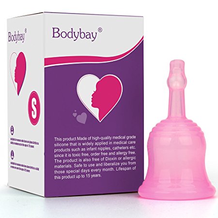 Bodybay Menstrual Cup, Best For Your Health With FDA Registered, Alternative Protection to Pads, Tampons and Cloth Sanitary Napkins