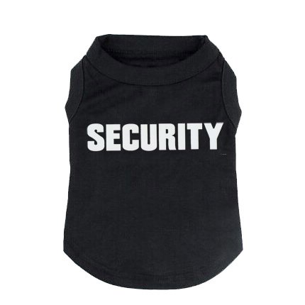BINGPET SECURITY Dog Shirt Summer Clothes for Pet Puppy Tee shirts Dogs Costumes Cat Tank Top Vest