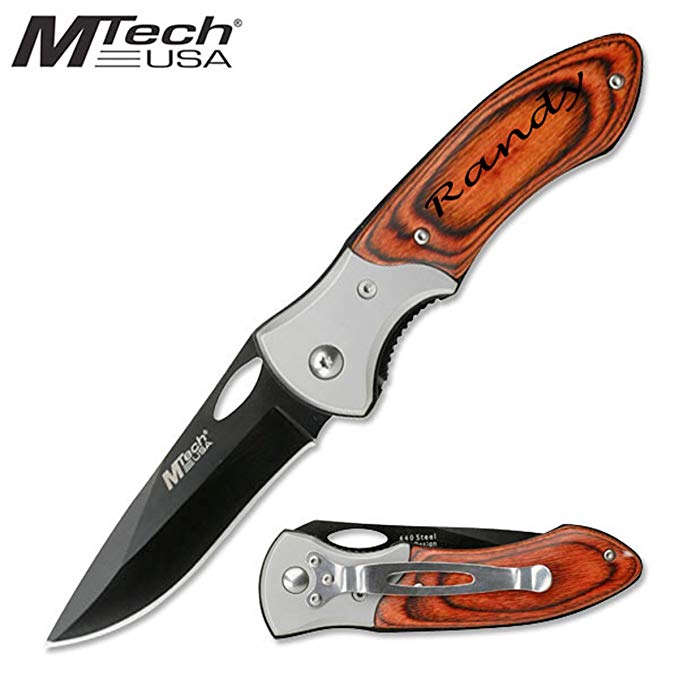 Free Engraving - Personalized MTech USA Knife Folding Knife