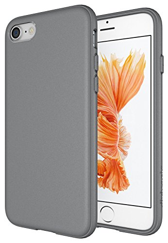 iPhone 7 Case, Diztronic Full Matte Soft Touch Slim-Fit Flexible TPU Case for Apple iPhone 7 (Matte Alloy Gray)