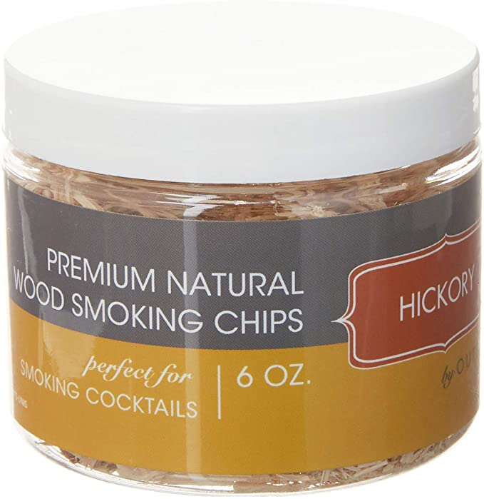 Outset Kiln-Dried Natural Hickory Wood Smoking Chips, 6 oz, Brown