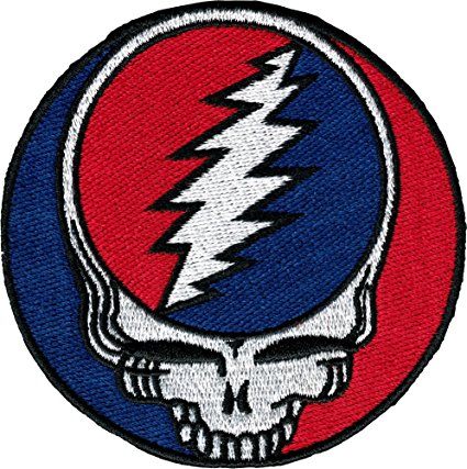 Grateful Dead - Steal Your Face - Embroidered Iron on Patch - 3" x 3"