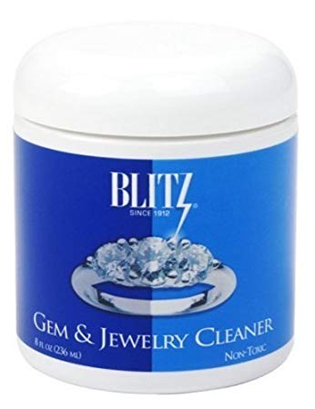 Blitz 651 Gem & Jewelry Cleaner with Basket & Brush for Fine Jewelry, 8 Ounces, 2-Pack