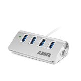 Anker AH430 USB 30 4-Port Compact Aluminum Hub with 2-Foot USB 30 Cable