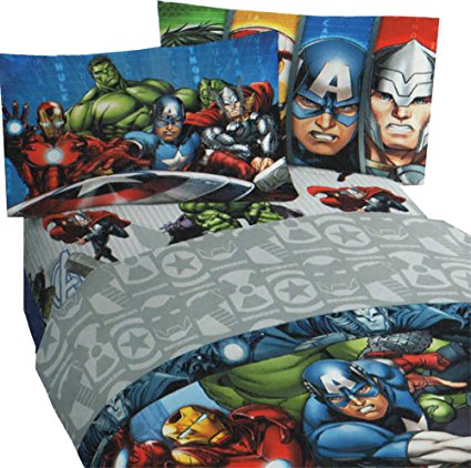 Marvel Avengers Assemble Twin Sheet Set Bedding