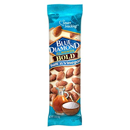 Blue Diamond Almonds, Bold Salt & Vinegar, 1.5 Ounce (Pack of 24)