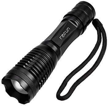 Ultra Bright Handheld Flashlight, Portable Outdoor Water Resistant Torch with Adjustable Focus and 5 Light Modes for Camping Hiking etc