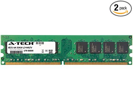 A-Tech 4GB KIT 2x 2GB For Dell Optiplex Series 210L 210Ln 320 740 Desktop and Mini-Tower 745 Desktop MiniTower Small Form Factor 745 DIMM DDR2 NON-ECC 533MHz RAM Memory