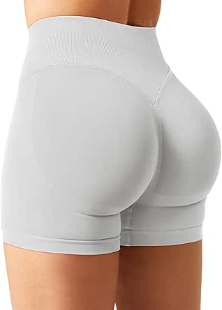 YEOREO Women Workout Gym Impact Shorts Hidden Scrunch Butt Lifting 3.6"/4.5"/6" Seamless Shorts