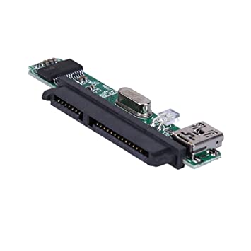 2.5" SATA Female HDD SSD USB 2.0 to 7 15Pin SATA Adapter Converter