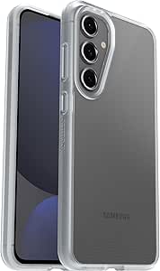 OtterBox Samsung Galaxy S24 FE React Series Case - Clear, Ultra-Thin, Pocket-Friendly, Raised Edges Protect Camera & Screen, Wireless Charging Compatible (Single Unit Ships in Polybag)