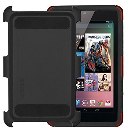 Seidio BD2-CSK3ASN7-GR DILEX Case with Multi-Purpose Cover for use with Google Nexus 7 (2012) - Garnet Red