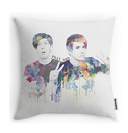 Decorbox Phil Lester and Dan Howell Pillowcases Custom Two Sides Cool Comfortable Pillow Case (20inch)