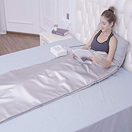 InLoveArts Digital Far-Infrared (FIR) Heat Sauna Blanket with 3 Zone Controller