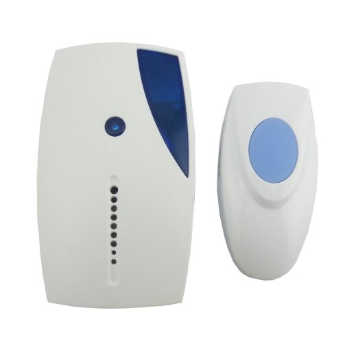 MAGINOVO Wirless Doorbell Battery Operated Powered Remote Control 36 Tones with LED Indicator
