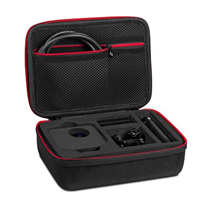 Kupton Case for GoPro Fusion 360, Travel Protective Carrying Case with Buffer Sponge, Large Storage Case for Go Pro Fusion 360-Degree Camera, Adapter & Other Accessories