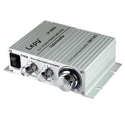 Starcn Sliver LP-2020A Lepai Class-D Hi-Fi Audio Mini Amplifier with Power Supply