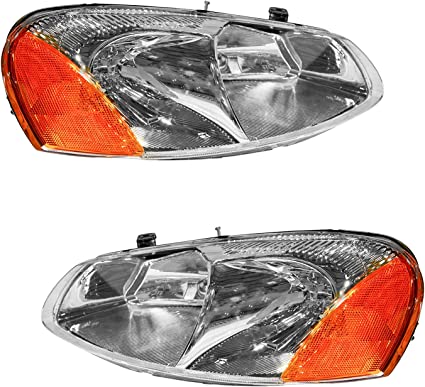 1A Auto Headlights Headlamps Left & Right Pair Set for Chrysler Sebring Dodge Stratus