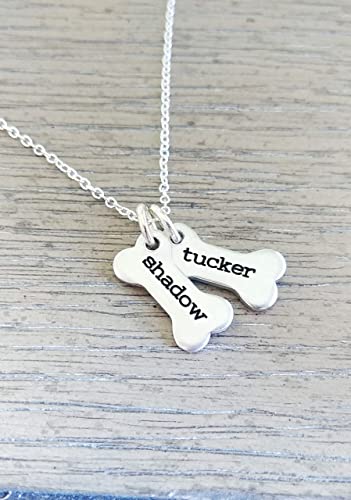 Dog Bone Necklace // Personalized Dog Bone Necklace // Dog Necklace For Women