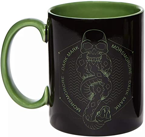 Enesco the Wizarding World of Harry Potter Dark Mark Symbol Coffee Mug, 14 Ounce, Black