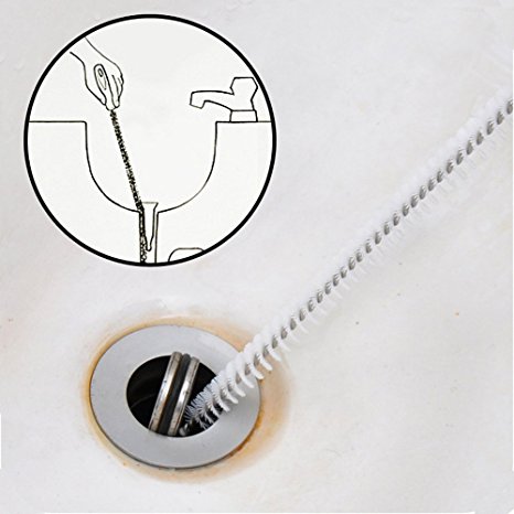 Alink Sink Drain Overflow Cleaning Brush, Household Sewer Hair Catcher