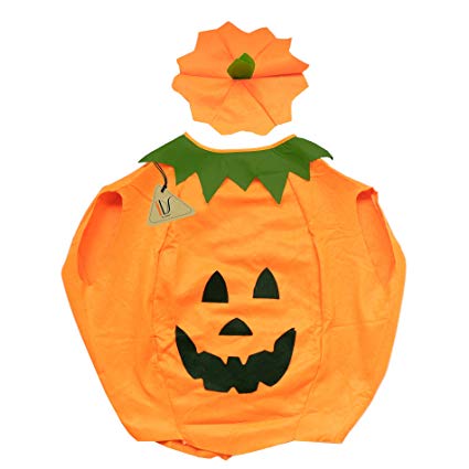 IDS Home Halloween Pumpkin Cosplay Dress Suit Party Clothing Clothes for Baby Toddler Child Kids Adults