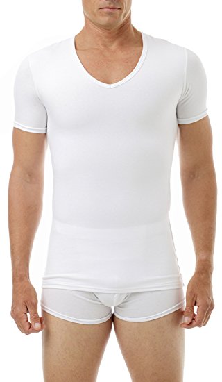 Underworks Cotton Concealer Compression V-neck T-shirt Top 978