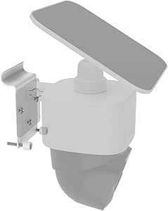 Vinyl Siding Clips Mount Bracket Compatible with Eufy SoloCam S340 Solar Security Outdoor Camera （1Pack，White）