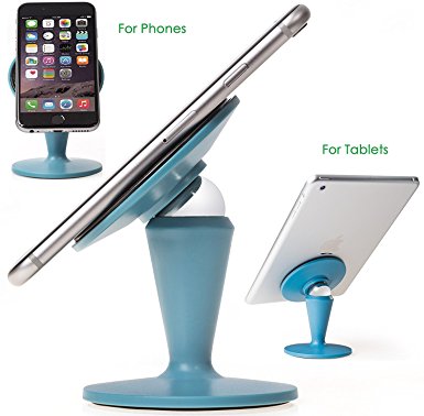Chekue Tablet Stand - Magnetic Headball Adjustable Universal Phone Stand (Blue)