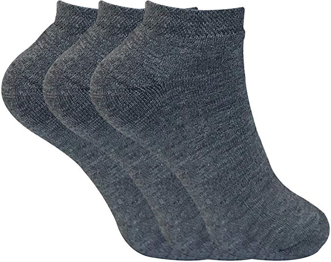 3 Pack Womens Thick Winter Warm Padded No Show Low Cut Short Thermal Ankle Socks