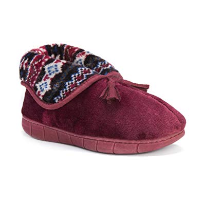 MUK LUKS Womens Porchia Bootie Slippers