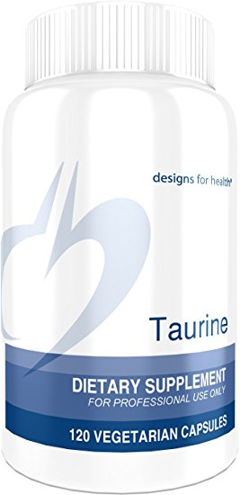 Designs for Health - Taurine - 1000mg Amino Acid for Blood Pressure   Heart Support, 120 Capsules