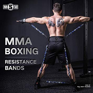 MMA Boxing Training Resistance Band Set Enhance Explosive Power Strength Training Equipment for Muay Thai,Karate Combat,Fitness,Basketball,Volleyball,Football Men&Women Provide of Customized Service