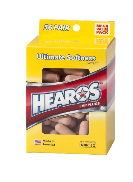HEAROS Ultimate Softness Series Ear Plugs, Beige, 56 Pair