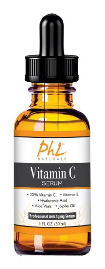 1 Top Rated - Best Vitamin C Serum for Face - With 20 Vitamin C  Hyaluronic Acid  Vitamin E - Potent Natural Anti-oxidant Repairs Damaged Skin Reduces Fine Lines and Wrinkles -1 fl oz